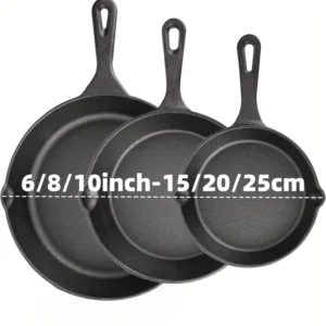 3-Piece Cast Iron Skillet Set