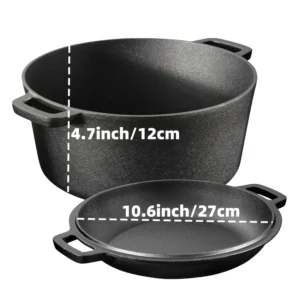 3PCS Cast Iron Skillet Set